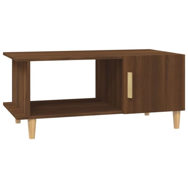 Soffbord brun ek 90x50x40 cm konstruerat trä