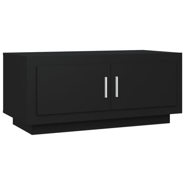 Soffbord svart 102x50x45 cm konstruerat trä