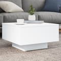 Miniatyrbild 1 av 2: Soffbord med LED vit 55x55x31 cm