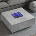Miniatyrbild 1 av 2: Soffbord med Infinity LEDs betonggrå 100x100x40 cm