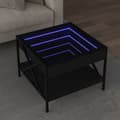 Miniatyrbild 1 av 2: Soffbord med Infinity LEDs svart 50x50x38 cm
