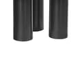 Miniatyrbilde 9 av 10: Sofabord Svart MDF 75 x 36 cm Buet trekantform Lav høyde Moderne og minimalistisk stil Stue Salongbord