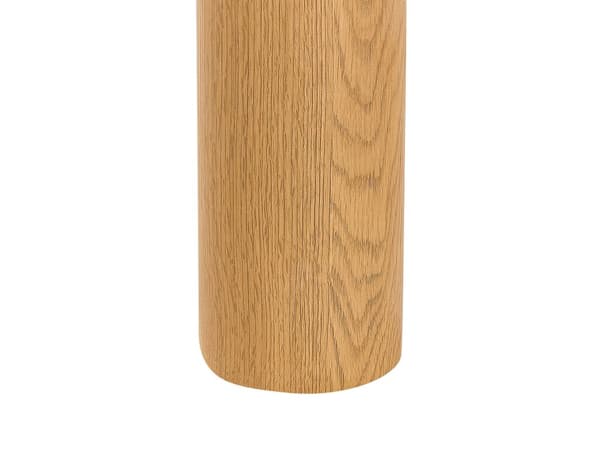 Sofabord Lyst tre MDF 46 x 60 cm Rund form Moderne og minimalistisk stil Stue