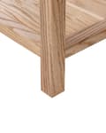 Miniatyrbilde 9 av 10: Konsollbord i Lyst Naturlig Tre 74 cm 2 Skuffer Hylle Gangmøbler Rustikk Design