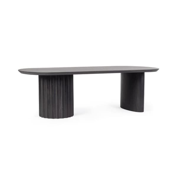 Soffbord 130x65x40 cm i svart mangoträ - POEK