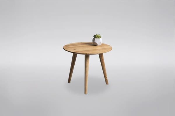 M2 kollektion soffbord - 227522 - Oslo 1 Soffbord, Ek, Brun, H=35cm, D=45cm