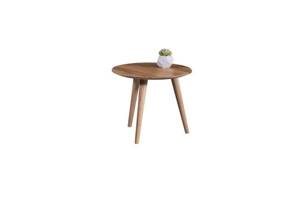 M2 kollektion soffbord - 227522 - Oslo 1 Soffbord, Ek, Brun, H=35cm, D=45cm