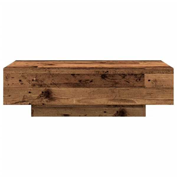 sofabord 100x49,5x31 cm konstrueret træ antikt træ