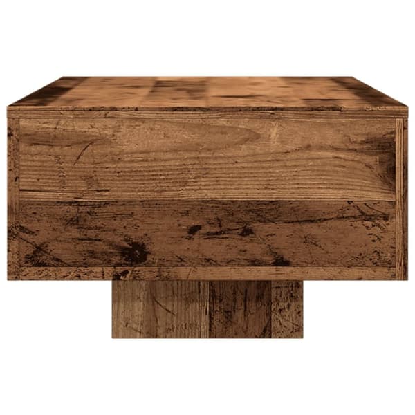 sofabord 100x49,5x31 cm konstrueret træ antikt træ
