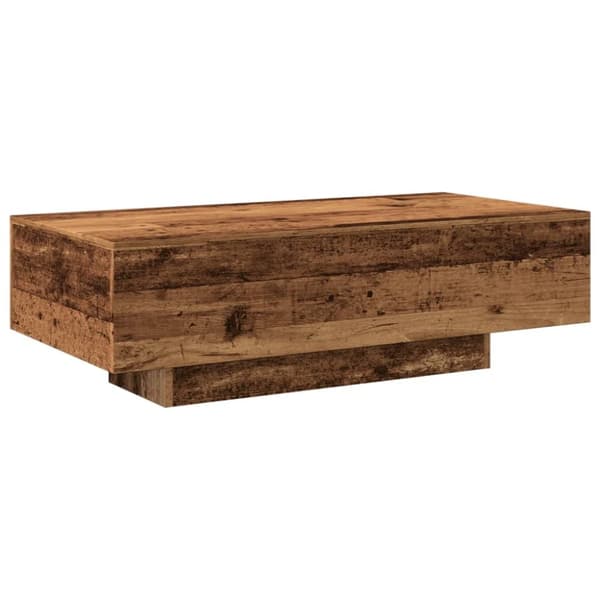 sofabord 100x49,5x31 cm konstrueret træ antikt træ
