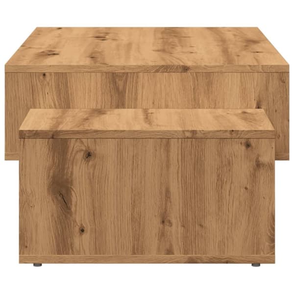 sofabord 105x55x32 cm konstrueret træ kunsteg