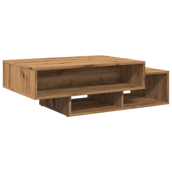 sofabord 105x55x32 cm konstrueret træ kunsteg