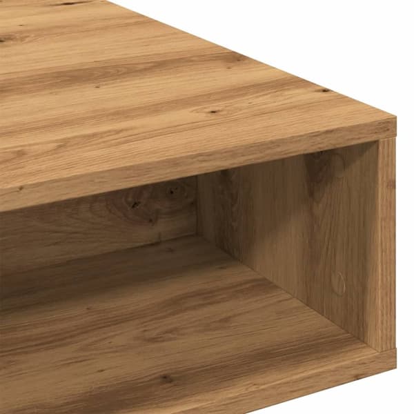 sofabord 105x55x32 cm konstrueret træ kunsteg
