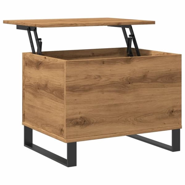 sofabord 60x44,5x45 cm konstrueret træ kunsteg