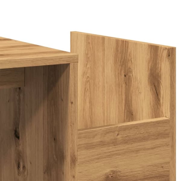 Soffbord artisian ek 90x45x35 cm konstruerat trä