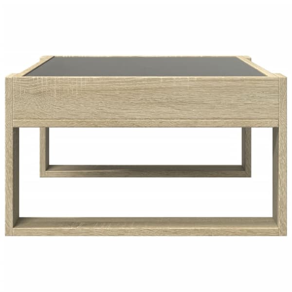 Sohvapöytä Infinity LED-valoilla Sonoma-tammi 70x53x30 cm