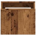 Miniatyrbild 5 av 10: Soffbord set åldrat trä 100x48x40 cm konstruerat trä