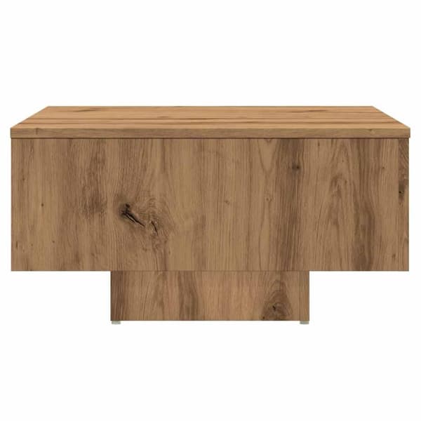 Soffbord artisan ek 60x60x31,5 cm konstruerat trä