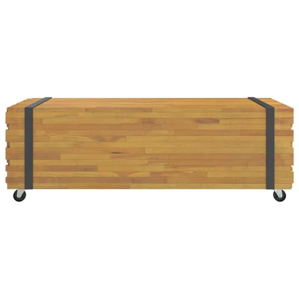 -sohvapöytä 110x45x35 cm massiivi teak