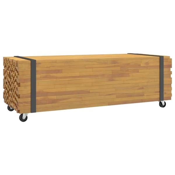-sohvapöytä 110x45x35 cm massiivi teak