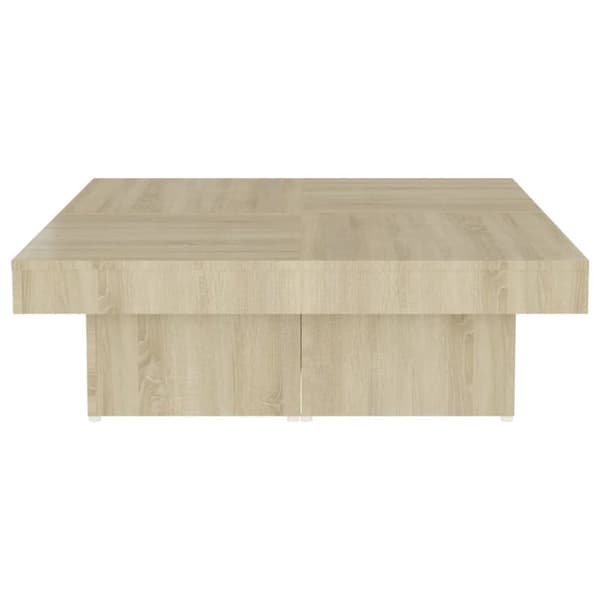 Soffbord sonoma-ek 90x90x28 cm konstruerat trä