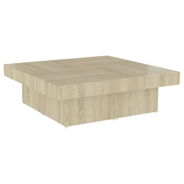Soffbord sonoma-ek 90x90x28 cm konstruerat trä