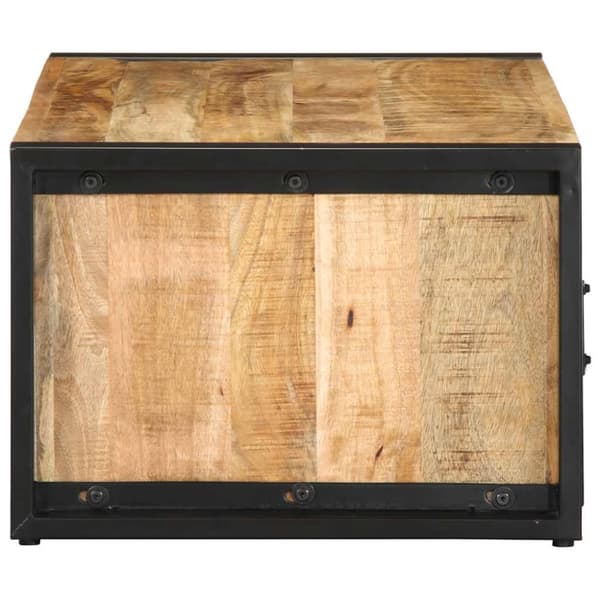 Soffbord 90x50x36 cm massivt grovt mangoträ