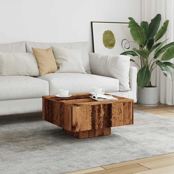 Sohvapöytä Old Wood 60x60x31,5 cm lastulevy