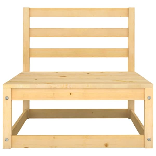 Loungegrupp 3 delar massiv furu