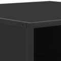 Pikkukuva 9 / 11: vidaXL Sohvapöytä musta 80x80x30 cm tekninen puu ja metalli