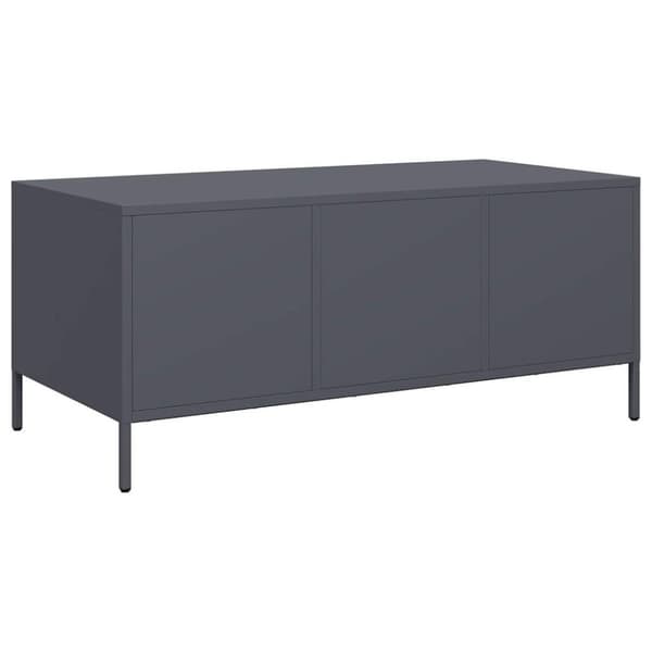 vidaXL sofabord 101,5x50x43,5 cm koldvalset stål antracitgrå