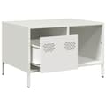 Miniatyrbillede 6 af 11: vidaXL sofabord 68,5x50x43,5 cm koldvalset stål hvid