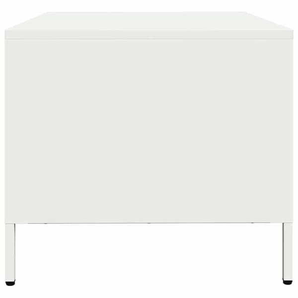 vidaXL sofabord 68,5x50x43,5 cm koldvalset stål hvid
