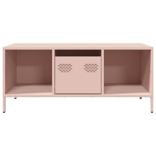 vidaXL Salongbord rosa 101,5x50x43,5 cm kaldvalset stål