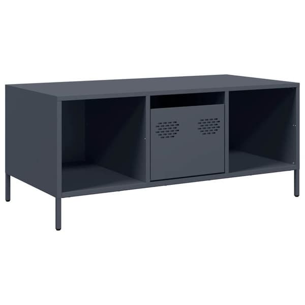 vidaXL sofabord 101,5x50x43,5 cm koldvalset stål antracitgrå