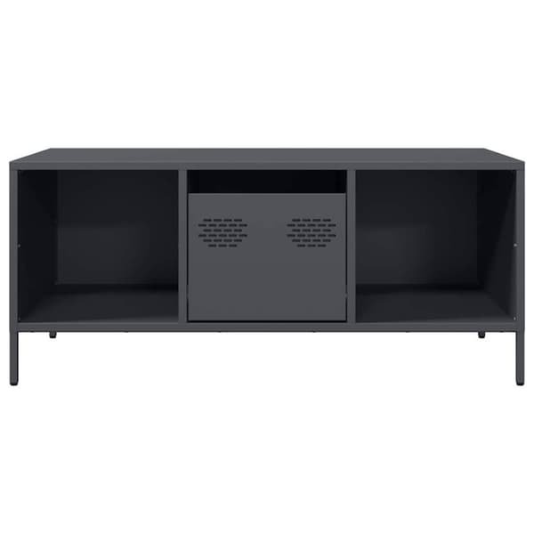 vidaXL sofabord 101,5x50x43,5 cm koldvalset stål antracitgrå