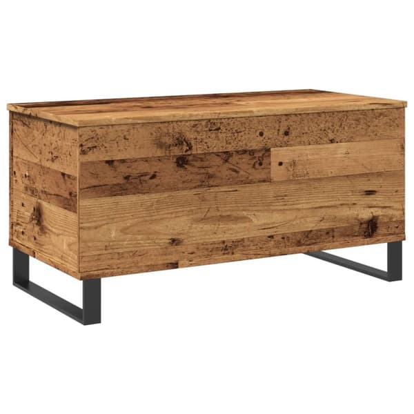 vidaXL sofabord 90x44,5x45 cm konstrueret træ antikt træ