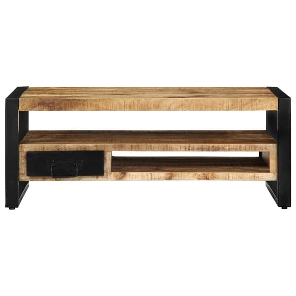 vidaXL Salongbord 90x50x36 cm grovt heltre mangotre