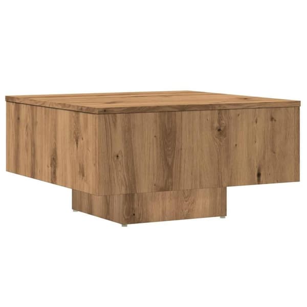 vidaXL Salongbord artisan eik 60x60x31,5 cm konstruert tre