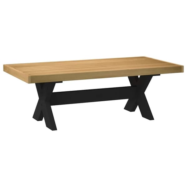 vidaXL Salongbord NOAIN X-formede ben 120x60x40 cm heltre furu
