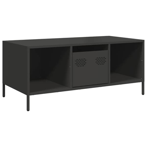 vidaXL sofabord 101,5x50x43,5 cm koldvalset stål sort