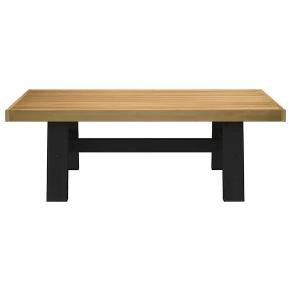 vidaXL sohvapöytä NOAIN Amuotoiset jalat 120x60x40cm massiivipuu mänty