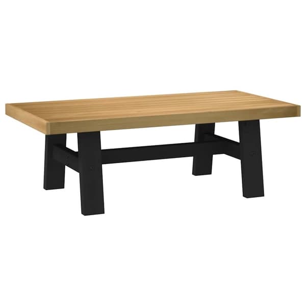 vidaXL sohvapöytä NOAIN Amuotoiset jalat 120x60x40cm massiivipuu mänty