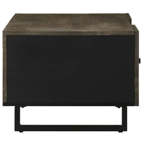 vidaXL Salongbord svart 100x54x40 cm heltre mango