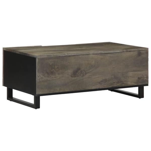 vidaXL Salongbord svart 100x54x40 cm heltre mango