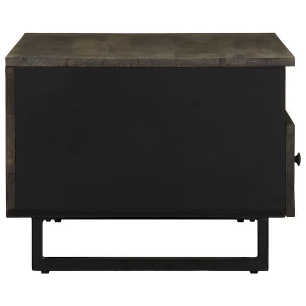 vidaXL sofabord 80x54x40 cm massivt mangotræ sort