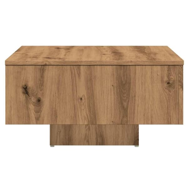 vidaXL Sohvapöytä käsityöläinen tammi 60x60x31,5 cm lastulevy