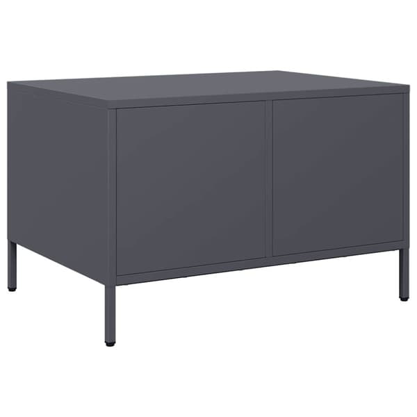 vidaXL sohvapöytä antrasiitti 68,5x50x43,5 cm kylmävalssattu teräs