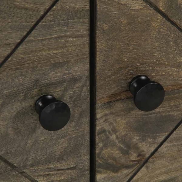 vidaXL Salongbord svart 80x50x40 cm heltre furu