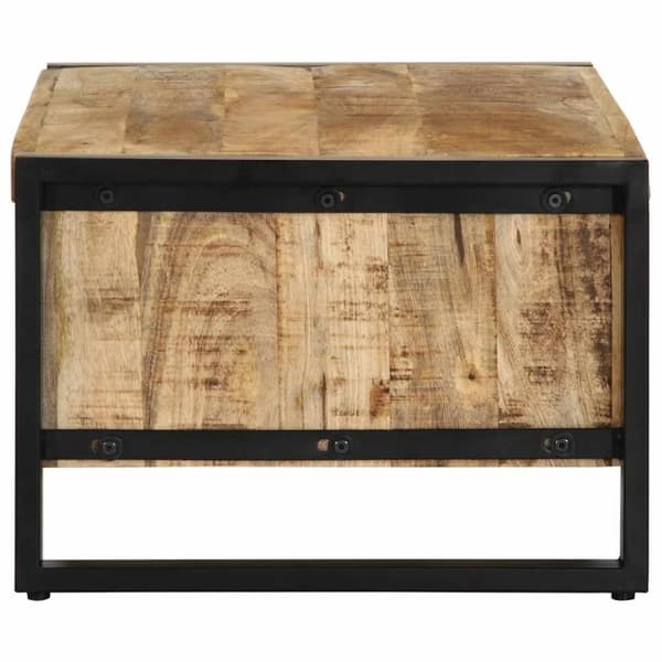 vidaXL Soffbord 90x50x36 cm massivt grovt mangoträ